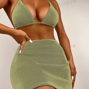 Triangle Ribbed Bikini